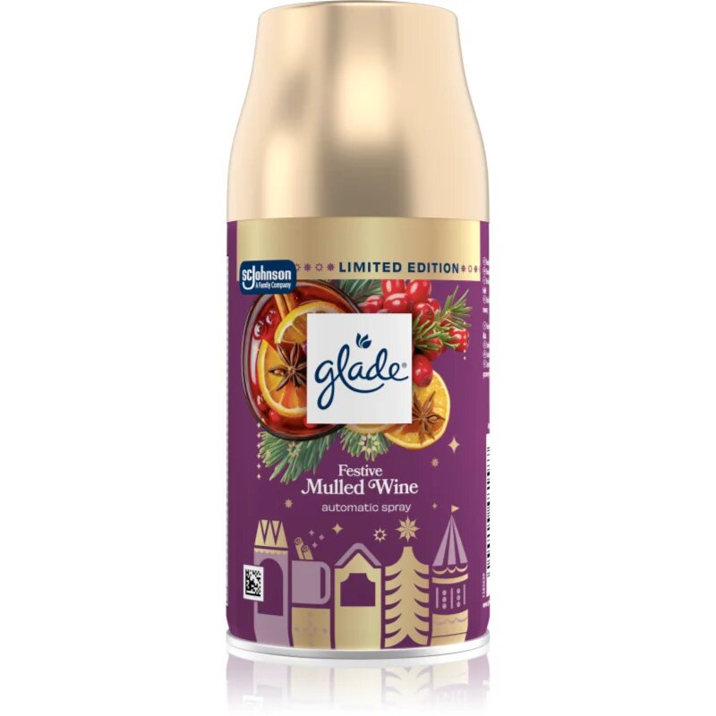 Glade Automatic Festive Mulled Wine automatický osvěžovač vzduchu – náhradní náplň 269 ml