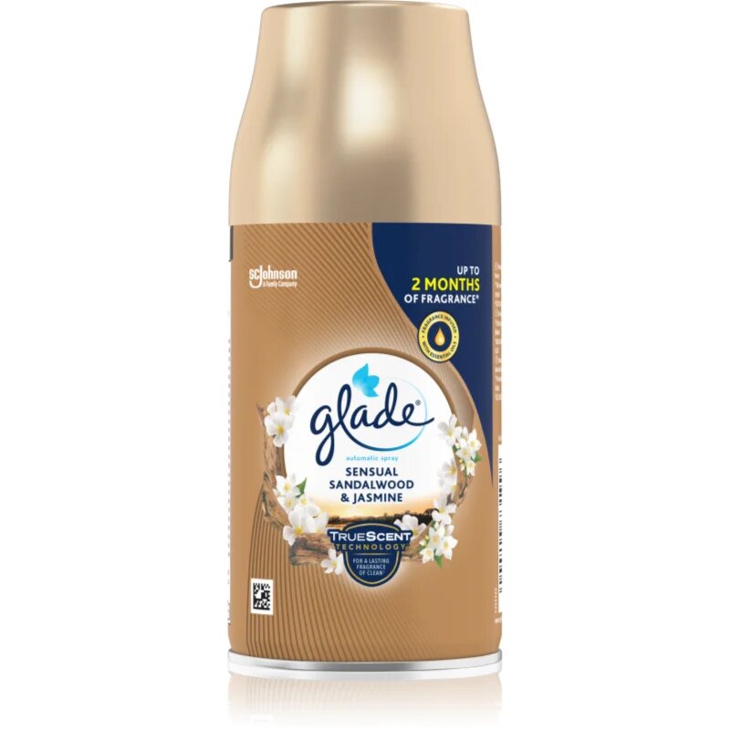 Glade Automatic Sensual Sandalwood & Jasmine automatický osvěžovač vzduchu – náhradní náplň 269 ml