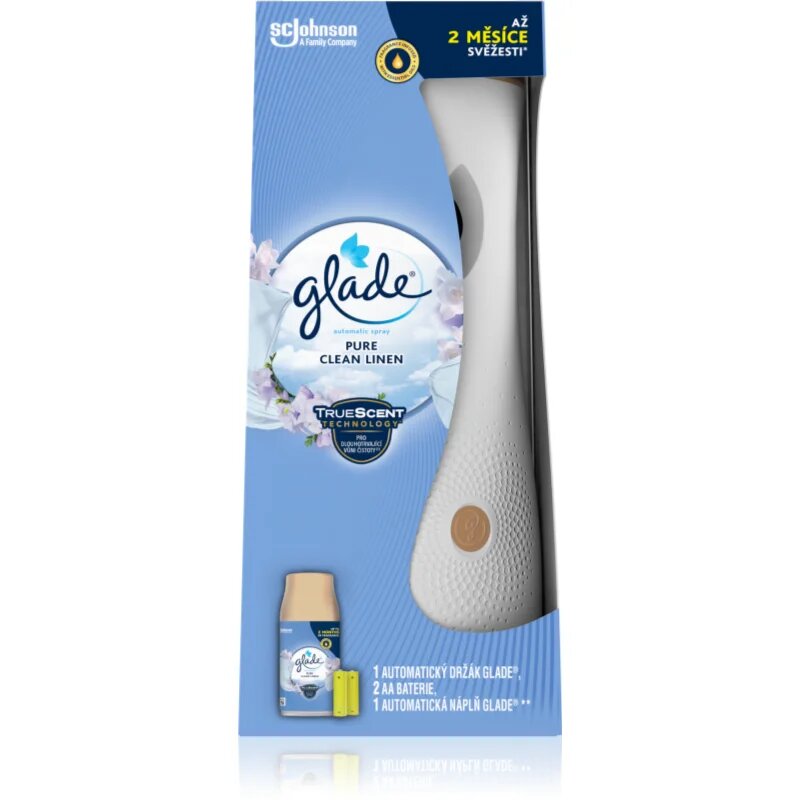 Glade Automatic Spray Pure Clean Linen automatický osvěžovač vzduchu s náplní 269 ml