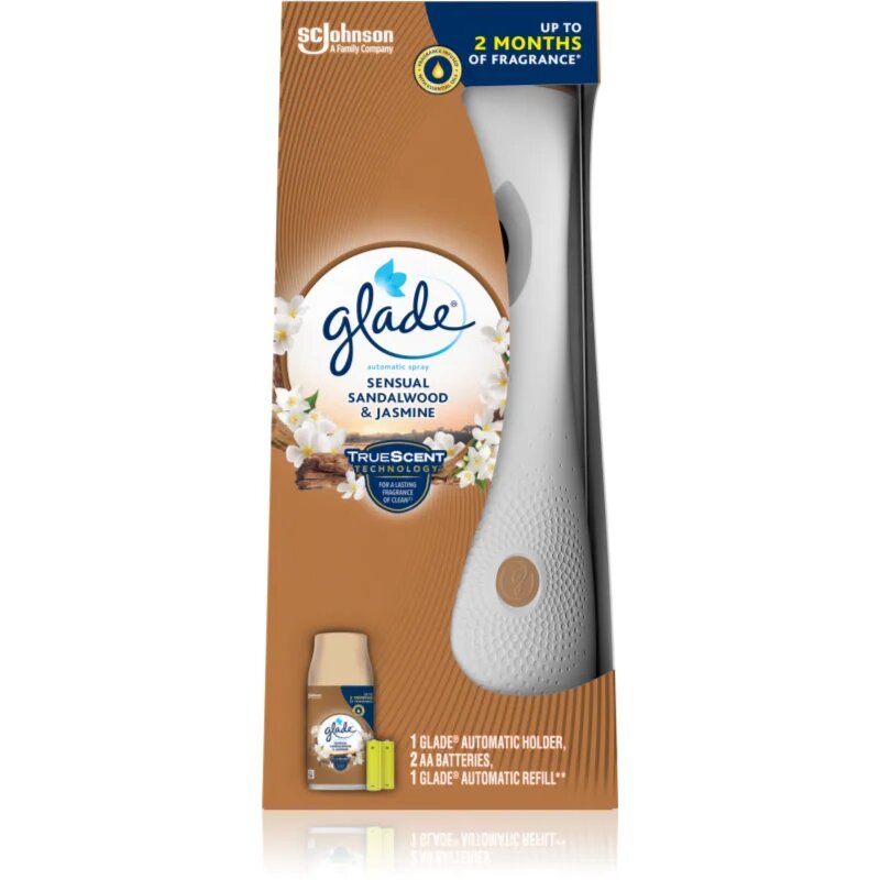 Glade Automatic Spray Sandalwood & Jasmine automatický osvěžovač vzduchu s náplní Sandalwood & Jasmine 269 ml