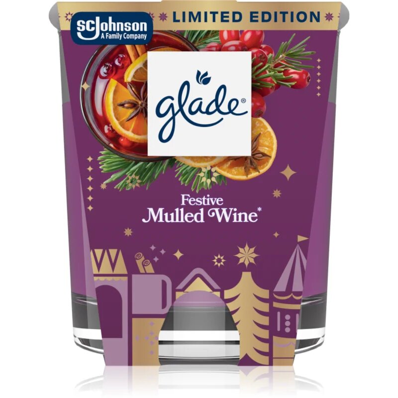 Glade Festive Mulled Wine vonná svíčka 112 g