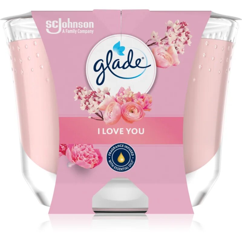 Glade I Love You vonná svíčka 204 g