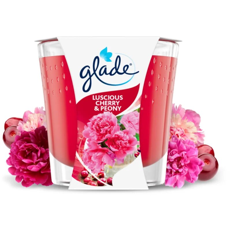 Glade Luscious Cherry & Peony vonná svíčka 70 g