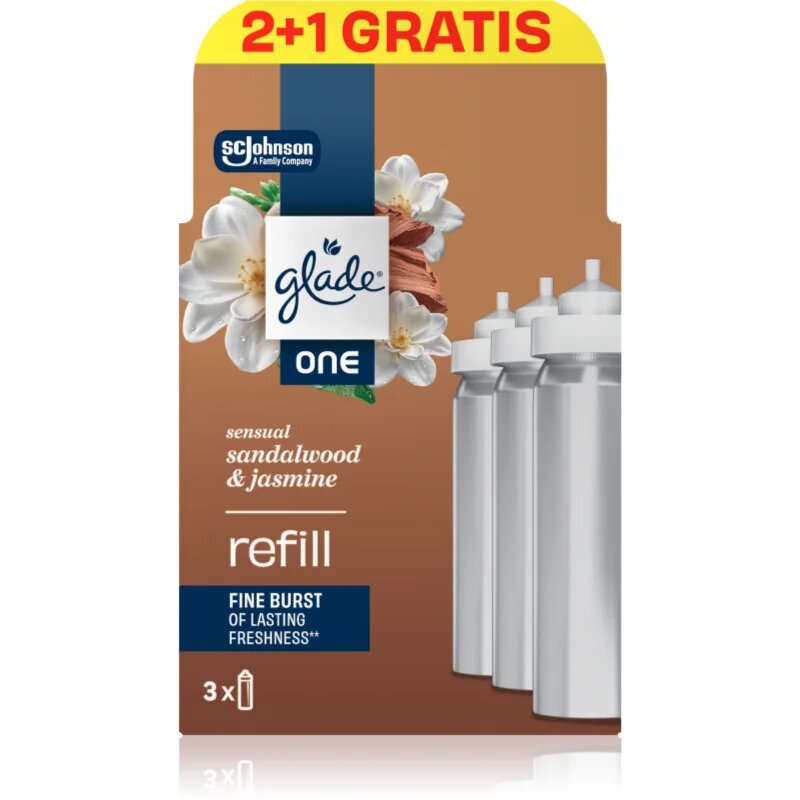 Glade ONE Sensual Sandalwood & Jasmine náhradní náplň do osvěžovače vzduchu 3x10 ml