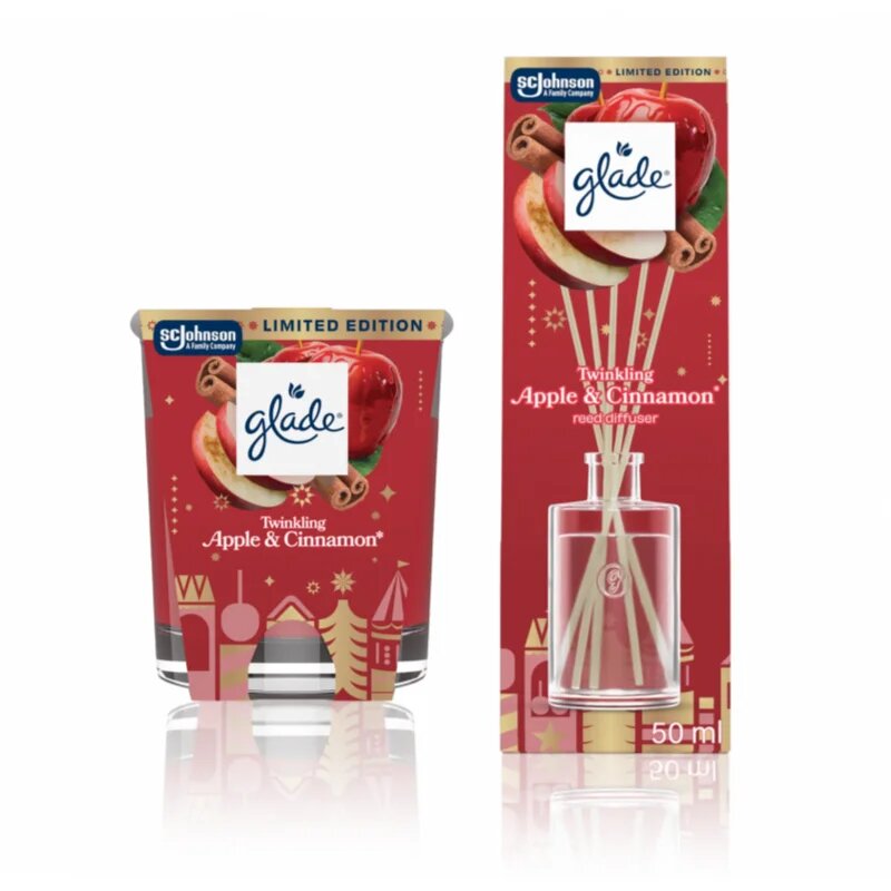 Glade ONE Twinkling Apple & Cinnamon vánoční dárková sada
