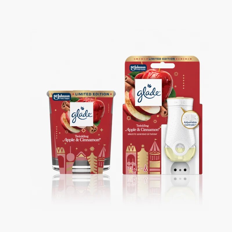 Glade ONE Twinkling Apple & Cinnamon vánoční dárková sada