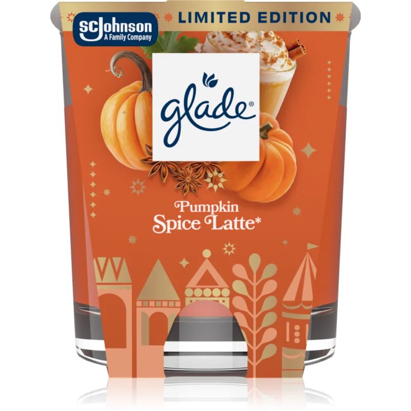 Glade Pumpkin Spice Latte NEW vonná svíčka 112 g