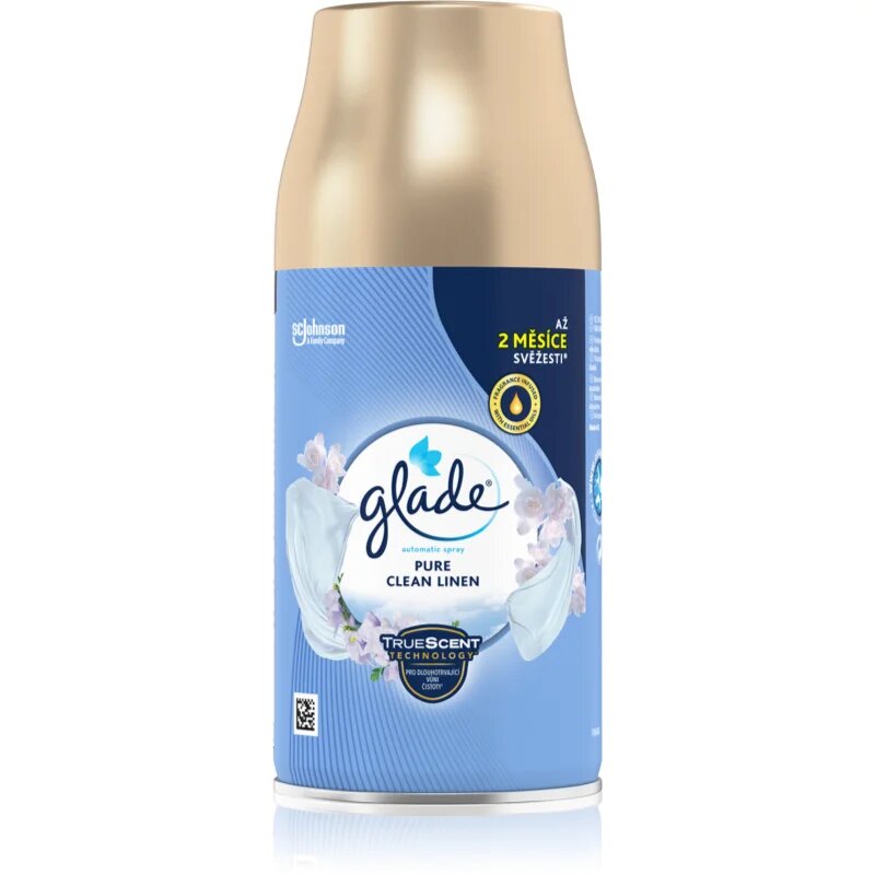 Glade Pure Clean Linen automatický osvěžovač vzduchu – náhradní náplň 269 ml