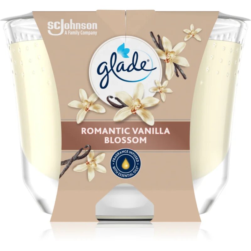 Glade Romantic Vanilla Blossom vonná svíčka 204 g