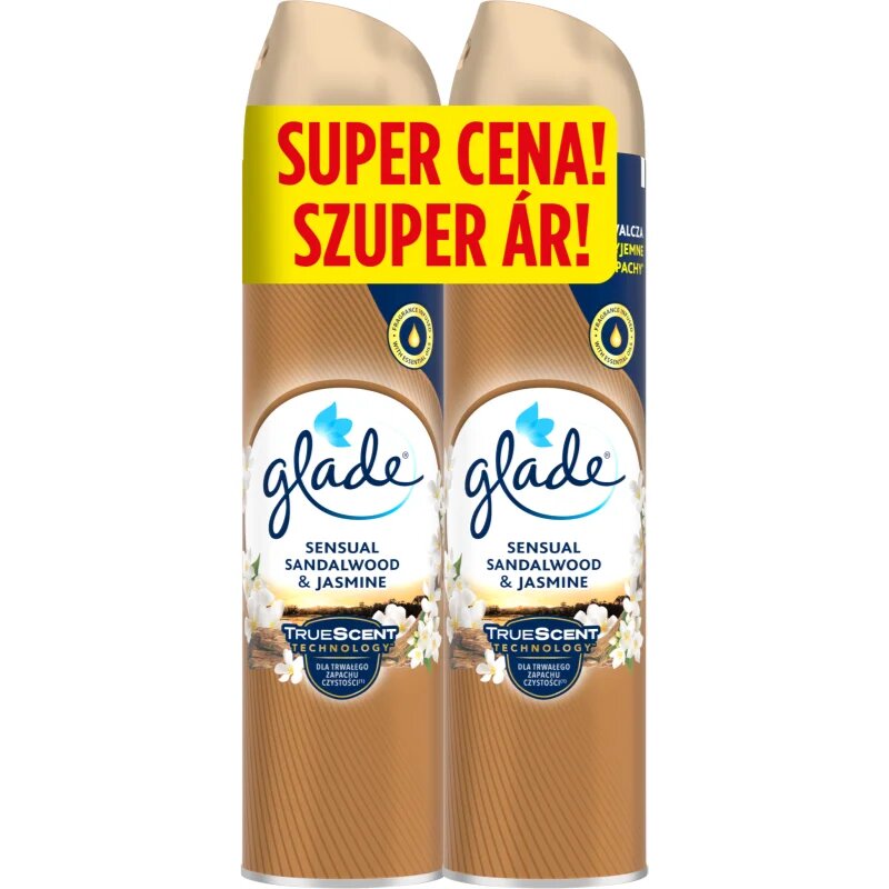 Glade Sensual Sandalwood & Jasmine osvěžovač vzduchu duo 2x300 ml