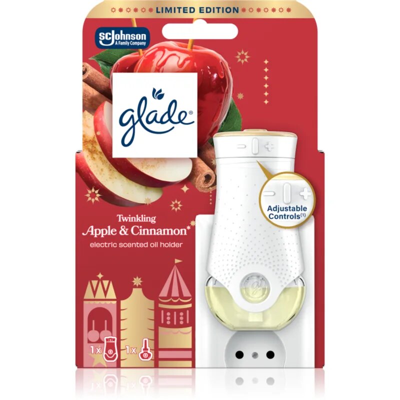 Glade Twinkling Apple & Cinnamon elektrický osvěžovač vzduchu 20 ml
