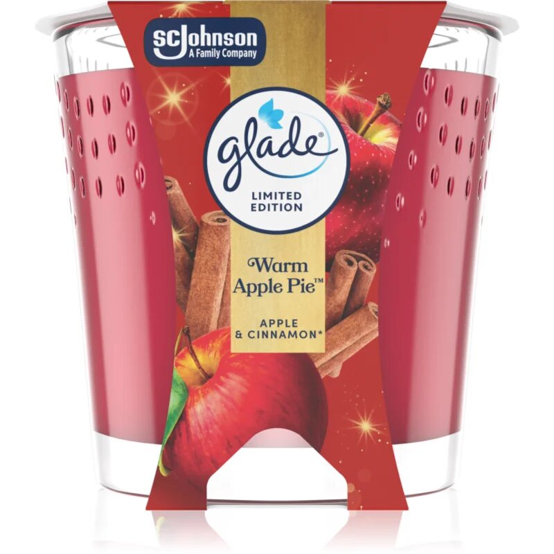 Glade Warm Apple Pie vonná svíčka 112 g