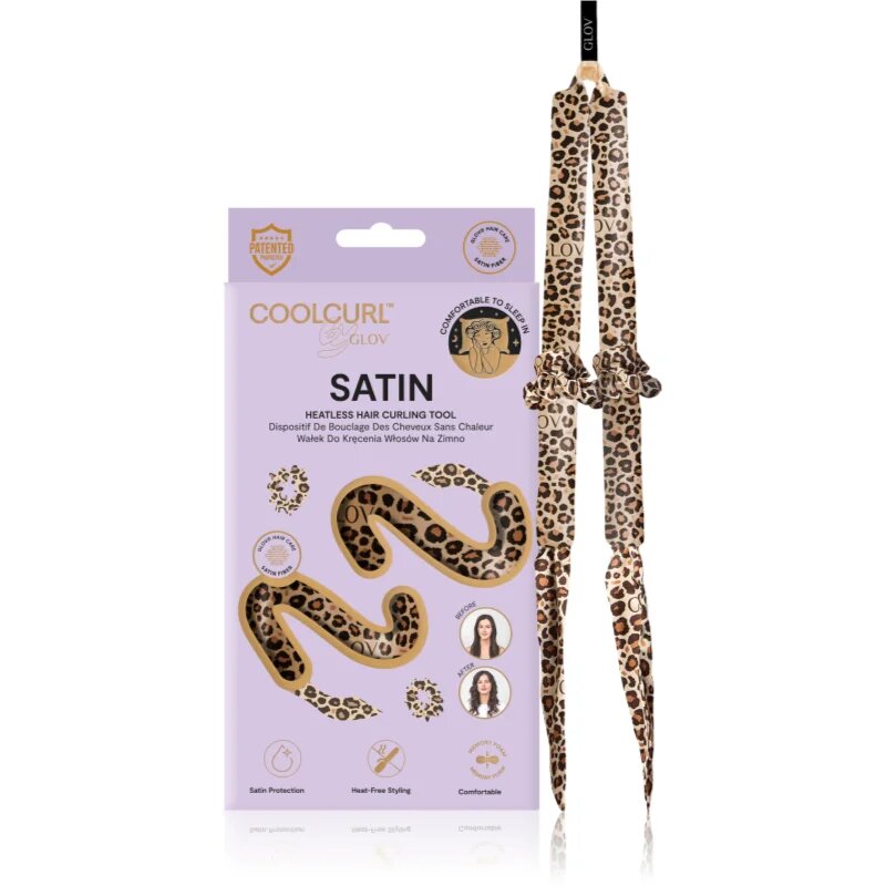 GLOV CoolCurl Satin Cheetah set na natáčení vlasů