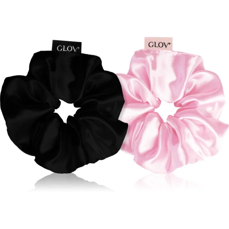GLOV Scrunchies S gumičky do vlasů Pink/Black 2 ks