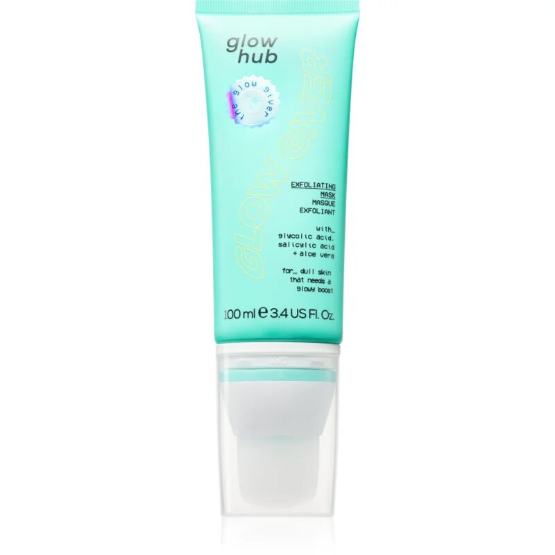 Glow Hub Glow Giver exfoliační maska pro rozjasnění pleti 100 ml
