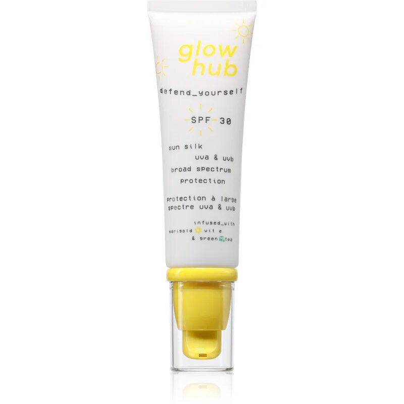 Glow Hub Sun Silk opalovací krém na obličej SPF 30 50 ml