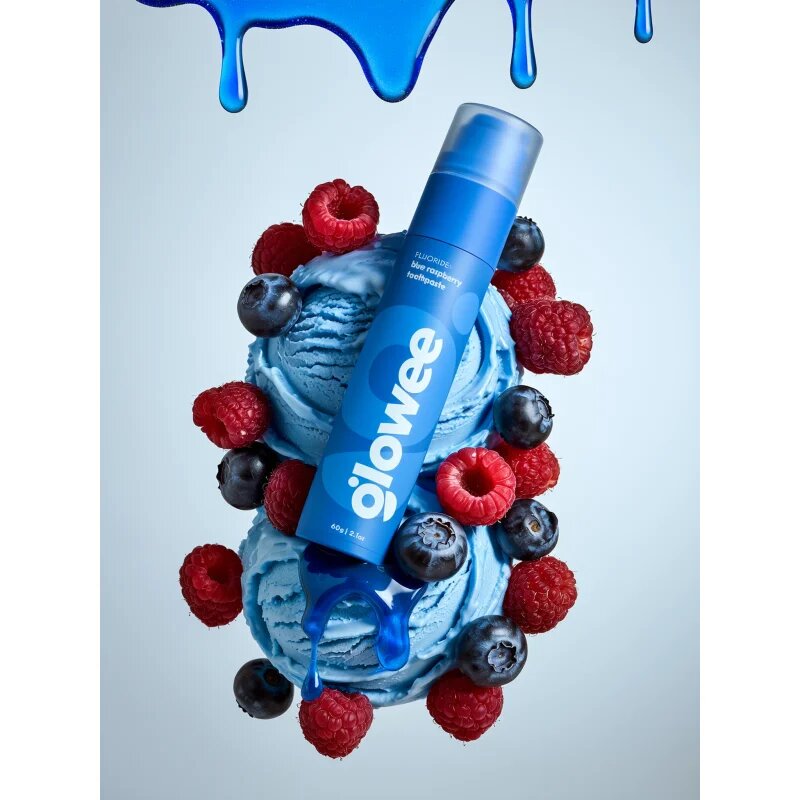 Glowee Blue Raspberry bělicí zubní pasta Blue Raspberry 60 g
