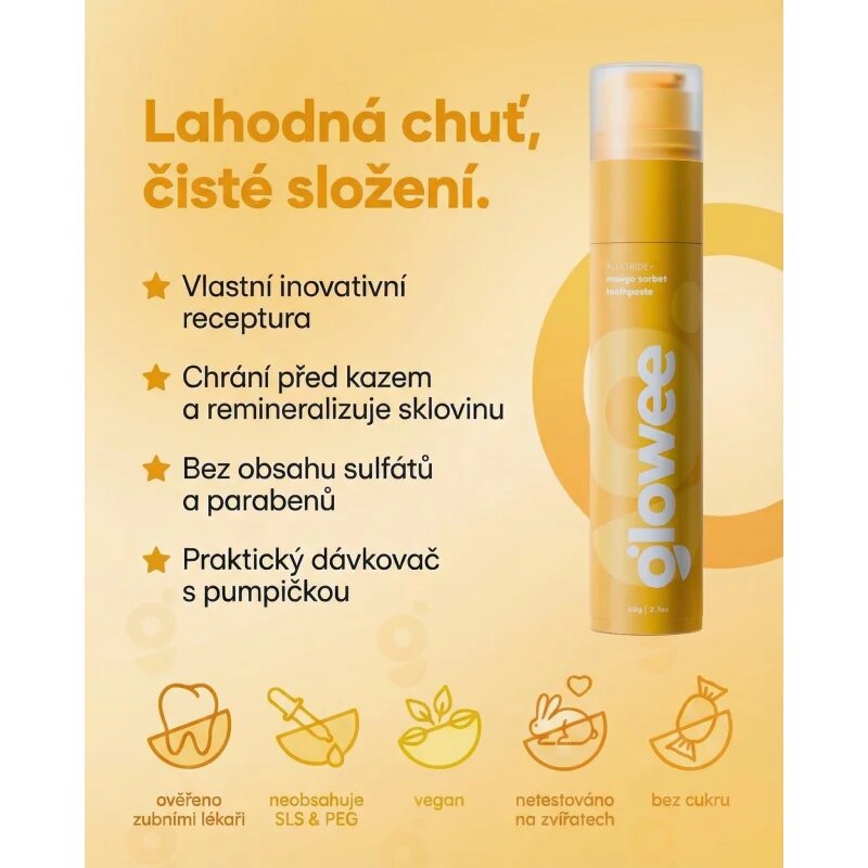 Glowee Mango bělicí zubní pasta Mango 60 g