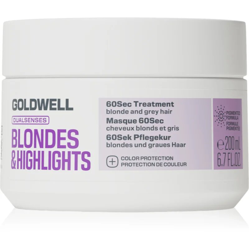 Goldwell Dualsenses Blondes & Highlights 60Sec Treatment intenzivní regenerační péče pro blond a melírované vlasy 200 ml
