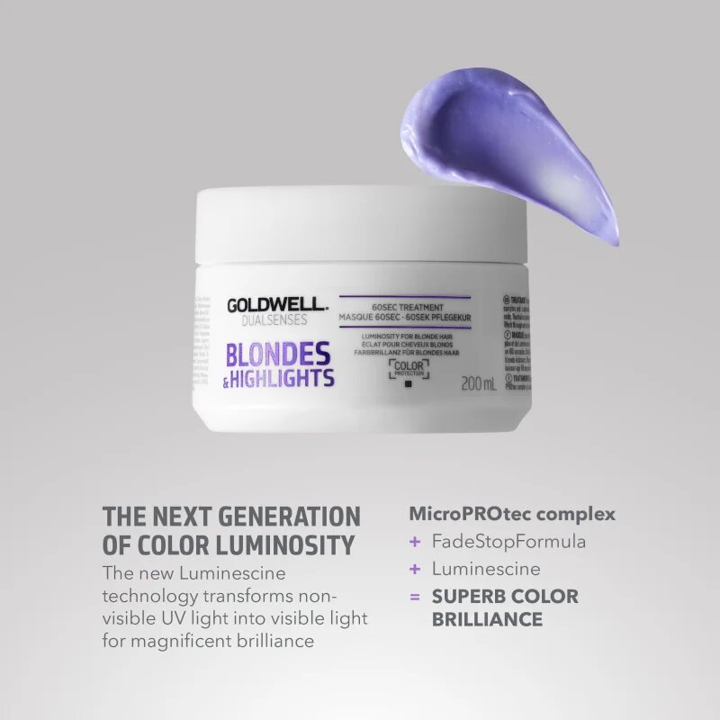 Goldwell Dualsenses Blondes & Highlights regenerační maska neutralizující žluté tóny 200 ml
