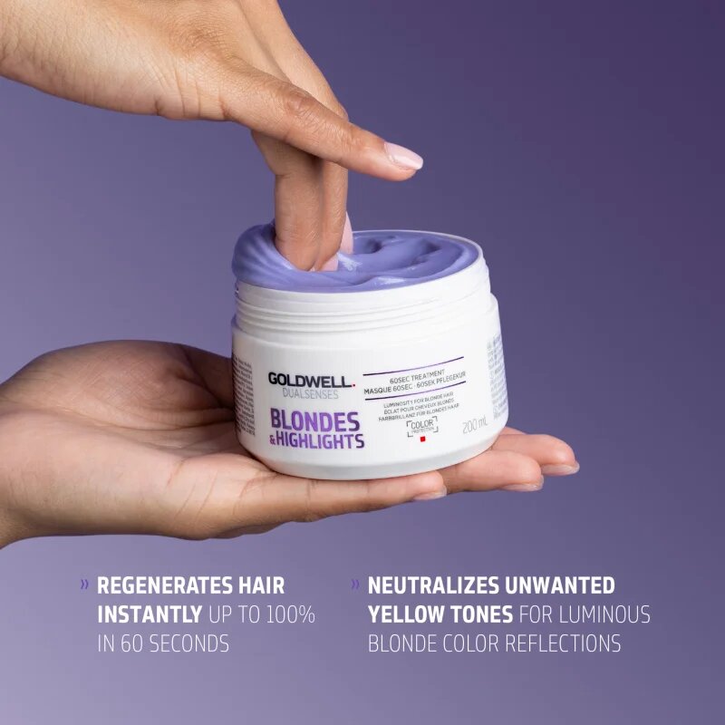 Goldwell Dualsenses Blondes & Highlights regenerační maska neutralizující žluté tóny 200 ml