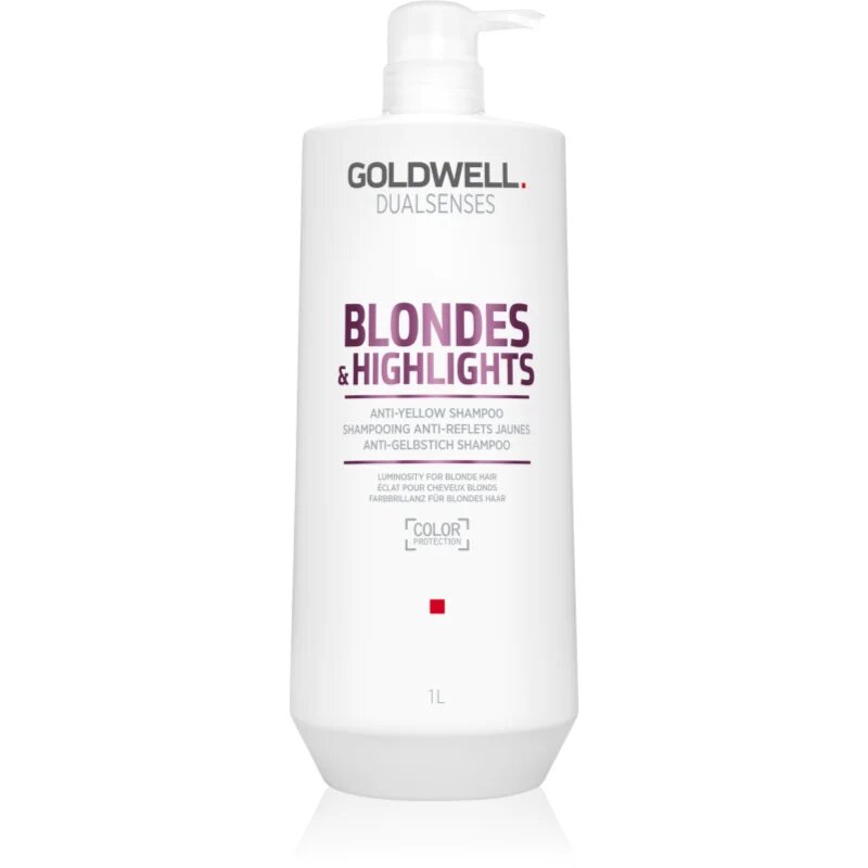 Goldwell Dualsenses Blondes & Highlights šampon pro blond vlasy neutralizující žluté tóny 1000 ml