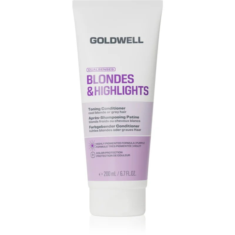 Goldwell Dualsenses Blondes & Highlights Toning Conditioner tónovací kondicionér s fialovým pigmentem 200 ml