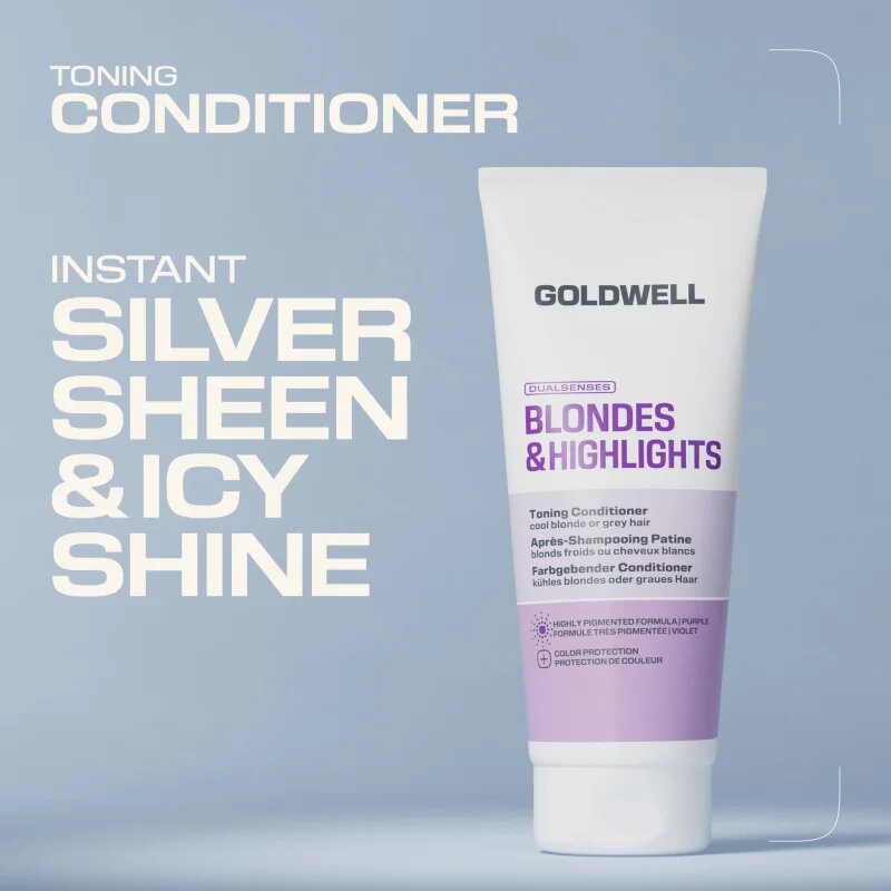 Goldwell Dualsenses Blondes & Highlights Toning Conditioner tónovací kondicionér s fialovým pigmentem 200 ml
