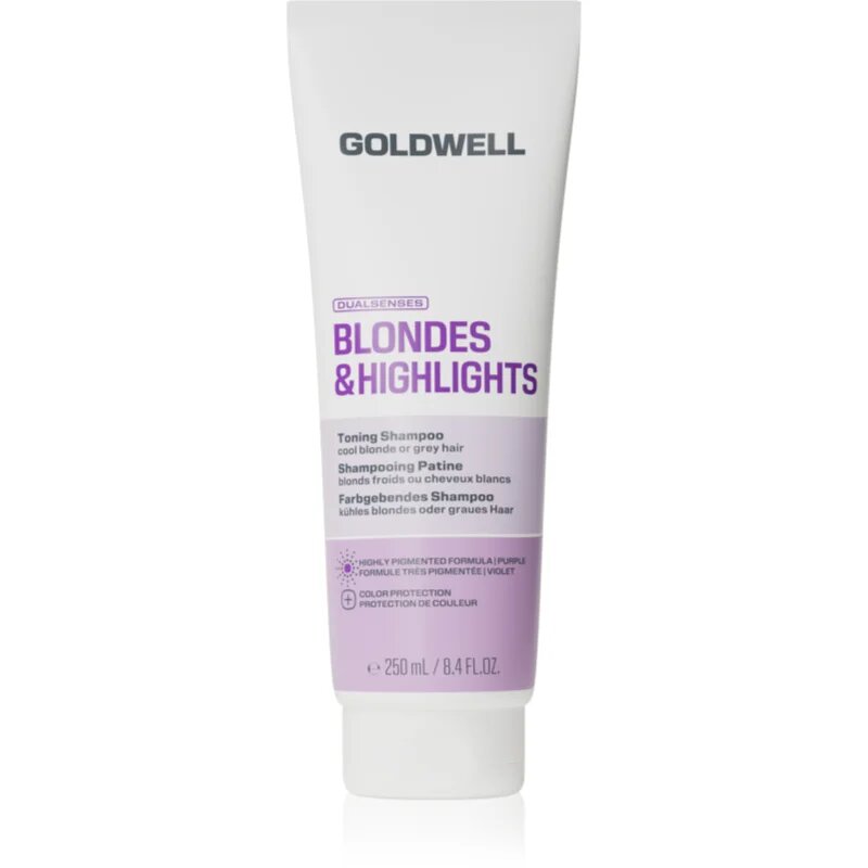 Goldwell Dualsenses Blondes & Highlights Toning Shampoo fialový tónovací šampon 250 ml