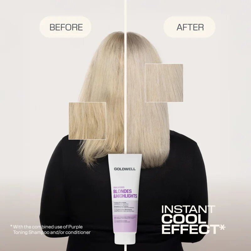 Goldwell Dualsenses Blondes & Highlights Toning Shampoo fialový tónovací šampon 250 ml
