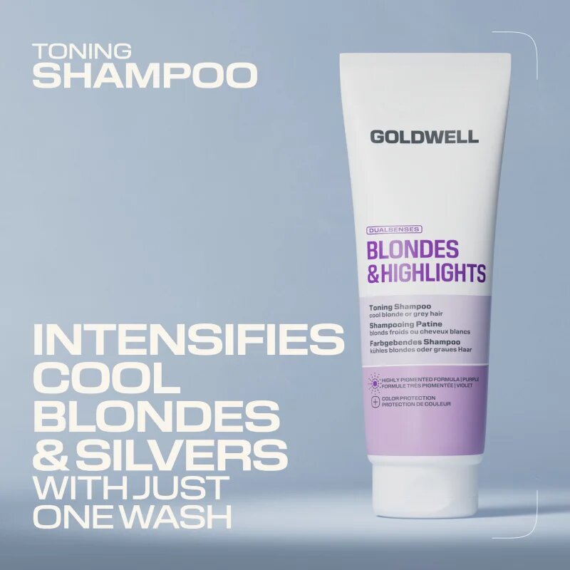 Goldwell Dualsenses Blondes & Highlights Toning Shampoo fialový tónovací šampon 250 ml