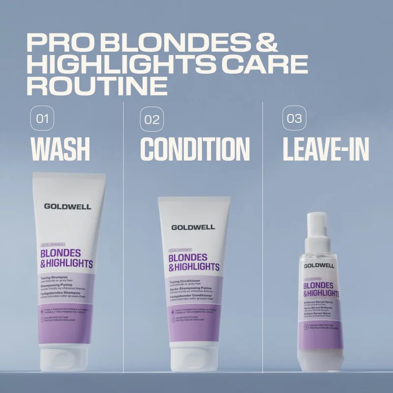 Goldwell Dualsenses Blondes & Highlights Toning Shampoo fialový tónovací šampon 250 ml
