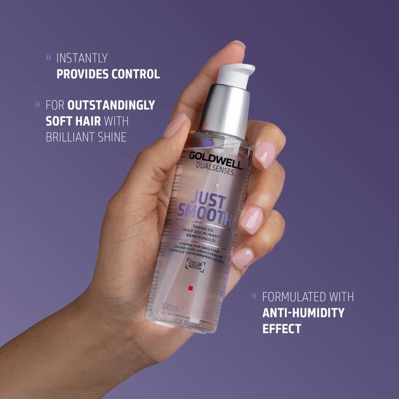 Goldwell Dualsenses Just Smooth olej pro nepoddajné a krepatějící se vlasy 100 ml