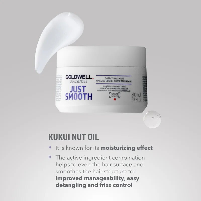 Goldwell Dualsenses Just Smooth uhlazující maska pro nepoddajné vlasy 200 ml
