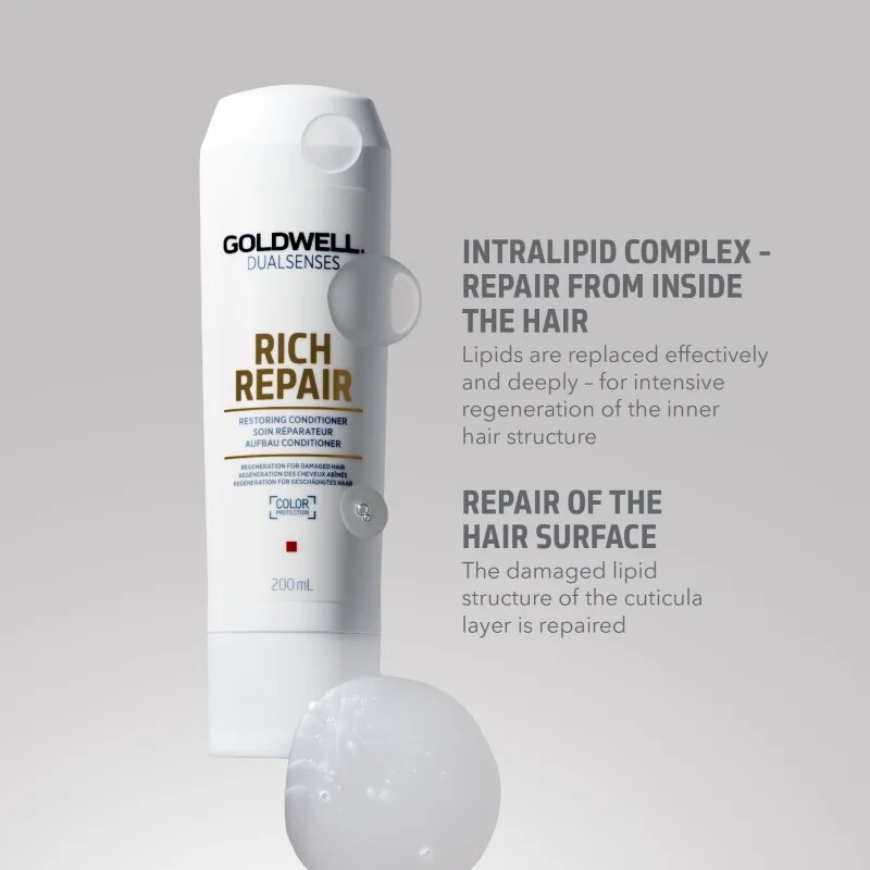 Goldwell Dualsenses Rich Repair obnovující kondicionér pro suché a poškozené vlasy 200 ml