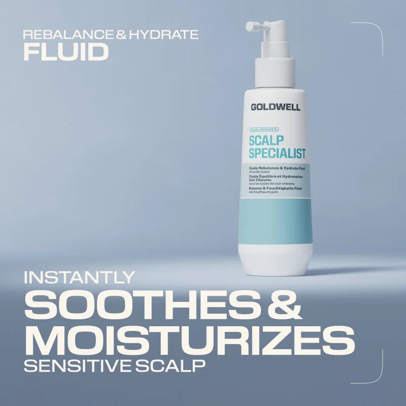 Goldwell Dualsenses Scalp Specialist Rebalance & Hydrate Fluid hydratační fluid pro obnovu pokožky hlavy 150 ml