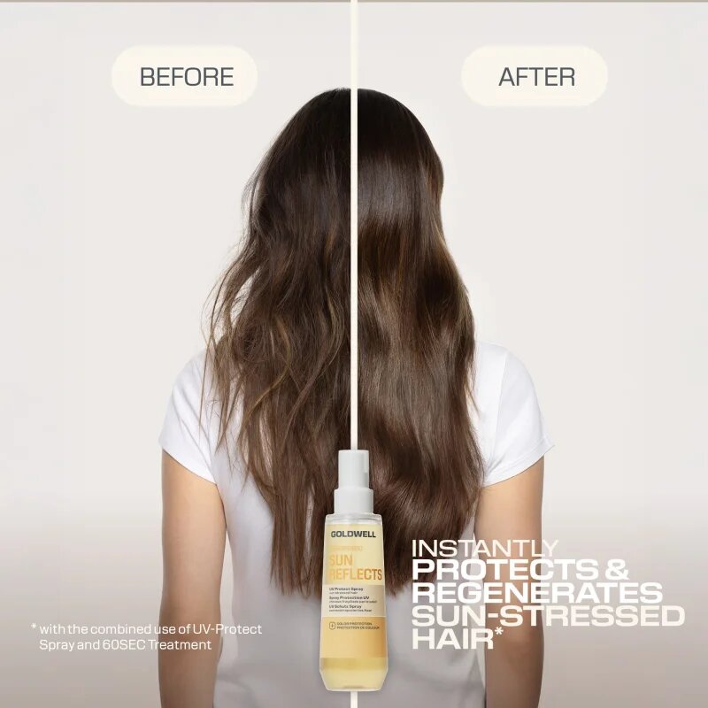 Goldwell Dualsenses Sun Reflects UV-Protect Spray sprej na vlasy pro vlasy namáhané sluncem 150 ml