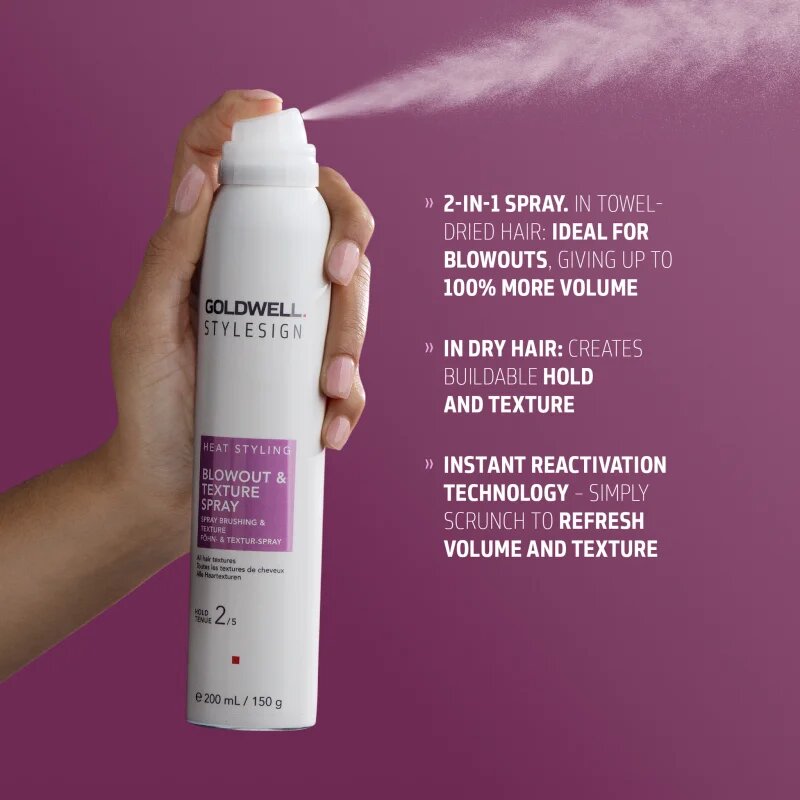 Goldwell StyleSign Blowout & Texture Spray sprej na vlasy pro objem a tvar 200 ml