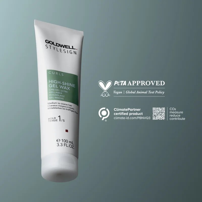 Goldwell StyleSign High-shine Gel Wax gelový vosk pro vlnité a kudrnaté vlasy 100 ml
