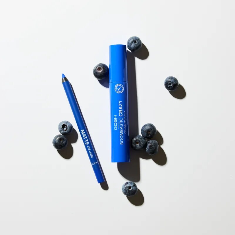 GOSH COPENHAGEN Boombastic řasenka pro objem a natočení řas odstín 002 Crazy Blue 13 ml