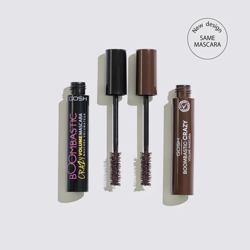 GOSH COPENHAGEN Boombastic řasenka pro objem a natočení řas odstín 005 Chocolate Brown 13 ml