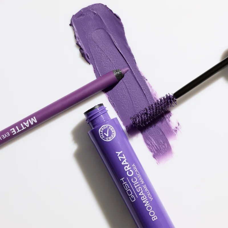 GOSH COPENHAGEN Boombastic řasenka pro objem a natočení řas odstín 006 Dusty Violet 13 ml