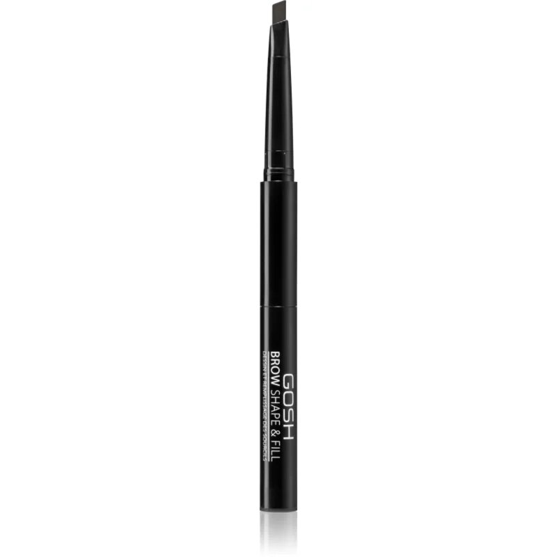 GOSH COPENHAGEN Brow Shape & Fill oboustranná tužka na obočí odstín 002 Greybrown 0.5 g