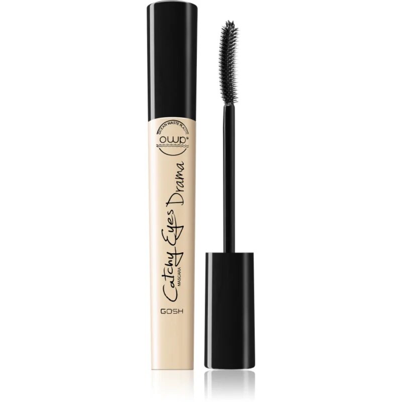 GOSH COPENHAGEN Catchy Eyes Drama posilující řasenka pro extrémní objem a intenzivní pohled odstín 001 Black 10 ml