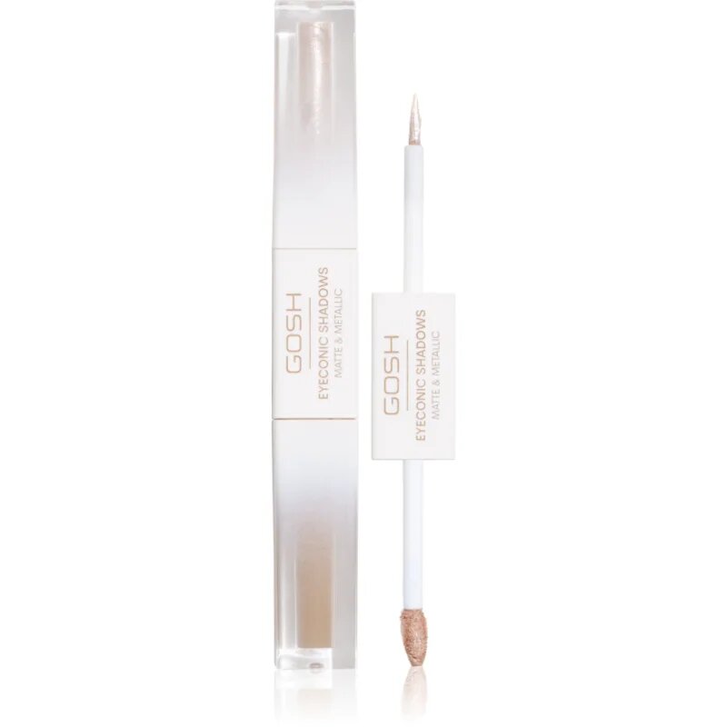 GOSH COPENHAGEN Eyeconic Shadows tekuté oční stíny 2 v 1 odstín 001 Basic B 1.5 ml