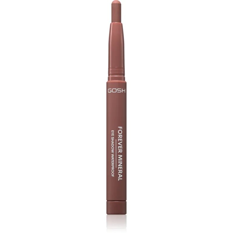 GOSH COPENHAGEN Forever Mineral Matte dlouhotrvající oční stíny v tužce odstín 016 Matt Chocolate 1.4 g
