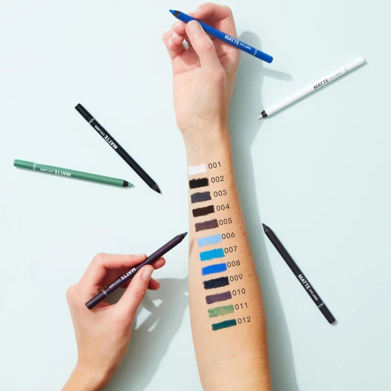 GOSH COPENHAGEN Matte Eye Liner tužka na oči s matným efektem odstín 006 Ocean Mist 1.2 g