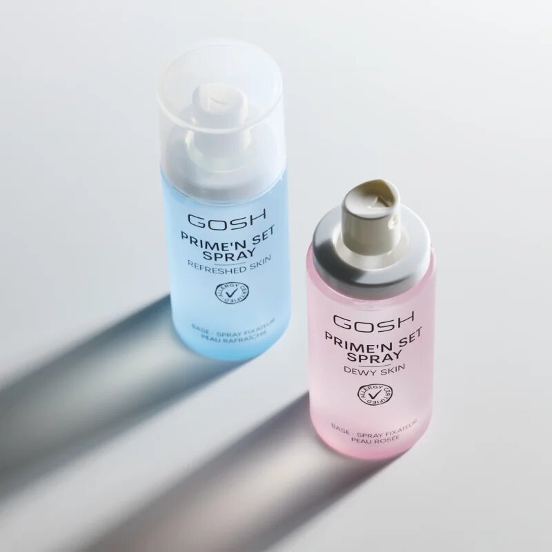 GOSH COPENHAGEN Prime'n Set Dewy Skin rozjasňující fixační sprej na obličej 50 ml