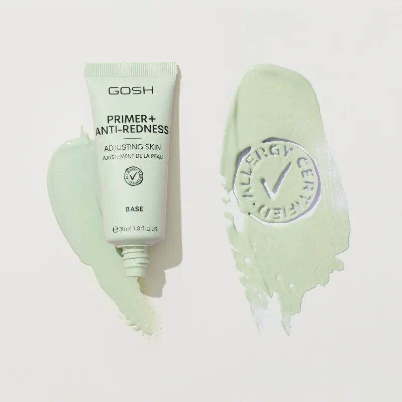 GOSH COPENHAGEN Primer Plus + podkladová báze proti začervenání 30 ml