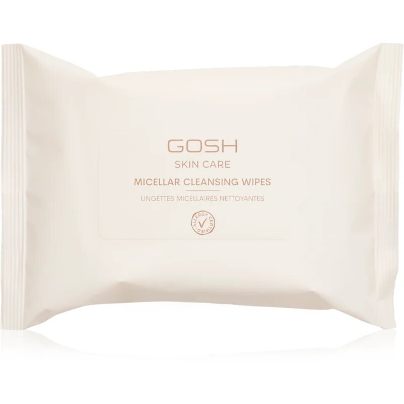 GOSH COPENHAGEN Skin Care Micellar čisticí a odličovací ubrousky 25 ks